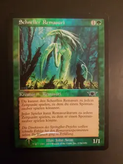 FOIL Schneller Remasuri, Quick Sliver, Commander Magic Mtg Karten Sammlung - Image 1