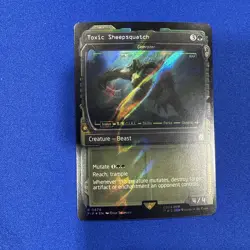 MTG Toxic Sheepsquatch SURGE FOIL SHOWCASE - Fallout Universes Beyond NM - Image 1