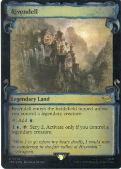MTG: TLotR: Foil Showcase Scrolls Rivendell: Lightly Played Condition - Image 1