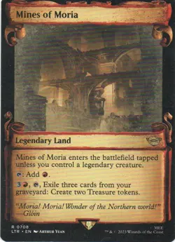 MTG: TLotR: Showcase Scrolls Mines of Moria: Lightly Played Condition - Image 1