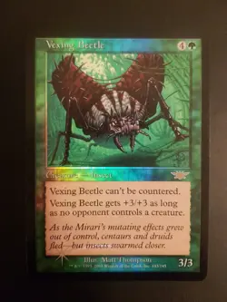 FOIL Vexing Beetle, Oldschool Premodern Magic Mtg Karten Sammlung - Image 1