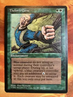MTG Thelon's Curse Fallen Empires Near-Mint Green Rare!! - Image 1
