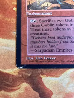 MTG Goblin Warrens Fallen Empires Played Condition Red Rare!! - Image 3