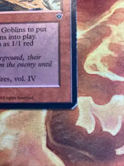 MTG Goblin Warrens Fallen Empires Played Condition Red Rare!! - Image 4