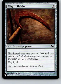 Blight Sickle - The List (Shadowmoor) - SHM-247 - Regular - NM - MTG - Image 1