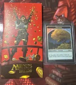 Promo Foil Treasure Token 2018 Lunar New Year Money Tree MTG Magic The Gathering - Image 1