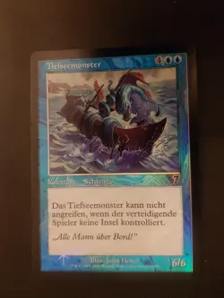 FOIL Tiefseemonster, Oldschool Premodern Magic Mtg Karten Sammlung - Image 1