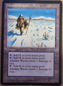Adarkar Wastes Ice Age Moderately Played (MP) MTG - Image 1
