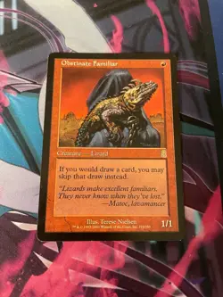 MTG - OBSTINATE FAMILIAR - RARE - ODYSSEY - LP - Image 1