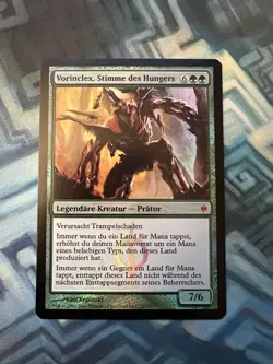 MTG Foil German Vorinclex, Voice of Hunger EX/LP+ New Phyrexia - Image 1