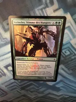 MTG Foil German Vorinclex, Voice of Hunger EX/LP+ New Phyrexia - Image 3