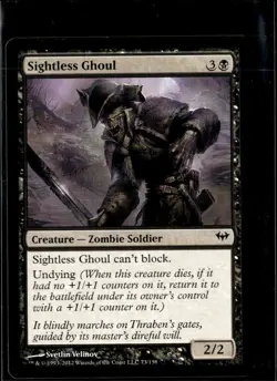 MTG Sightless Ghoul 73/158 Dark Ascension Lot 3 LP - Image 1
