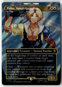 Tidus, Yuna's Guardian (Borderless) (Surge Foil) M Commander: FINAL FANTASY 213 - Image 1