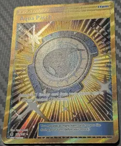 Pokemon TCG Guardians Rising Aqua Patch 161/145 Holo Secret Rare - Image 2