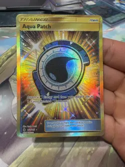 Aqua Patch 161/145 - Secret Rare - Pokemon Guardians Rising - LP - Image 1