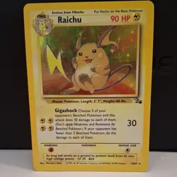 Raichu 1999 Pokemon Fossil #14/62 Holo - Image 1
