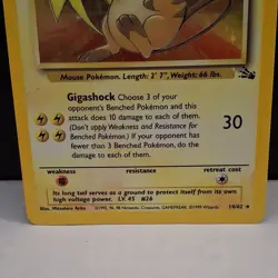 Raichu 1999 Pokemon Fossil #14/62 Holo - Image 3