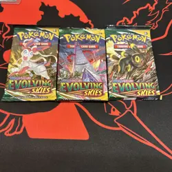 Pokemon TCG Evolving Skies Booster Pack Complete Art Set Factory Sealed - Image 1