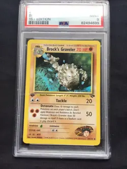 Pokemon: Gym Challenge 1st Edition Uncommon: Brock's Graveler 34/132 PSA 9 - Image 2