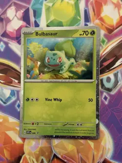 Pokemon TCG Bulbasaur SVP 046 Cosmo Holo Black Star Promo NM/M - Image 2