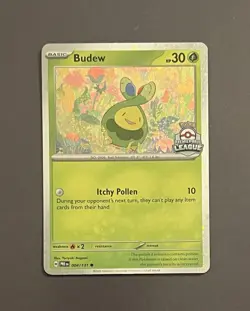 Pokemon Budew Premiere Ball League Stamped Asia Promo Cosmo Holo NM-Mint - Image 1