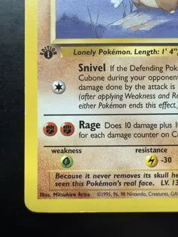 Pokemon Cubone Jungle 50/64 Common 1st Edition (LP) - Image 4