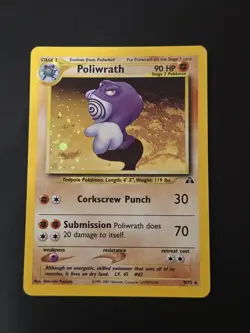 Poliwrath 9/75 - Pokemon - Neo Discovery (2001) Vintage WOTC Holo Rare - MP - Image 1