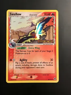 Swellow 40/101 Delta Species EX Dragon Frontiers Reverse Holo Pokemon TCG NM - Image 1