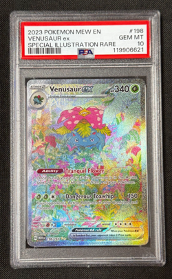 Venusaur ex Special Illustration Rare PSA 10 GEM MT 2023 Pokemon MEW #198/165 - Image 1