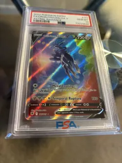 2022 Pokemon Origin Forme Dialga V Full Art Astral Radiance 177/189 PSA 10 - Image 3