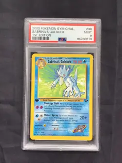 Pokemon: Gym Challenge 1st Edition Rare: Sabrina's Golduck 30/132 PSA 9 - Image 1