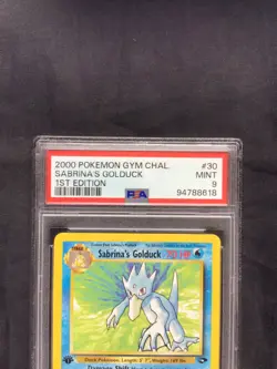 Pokemon: Gym Challenge 1st Edition Rare: Sabrina's Golduck 30/132 PSA 9 - Image 3