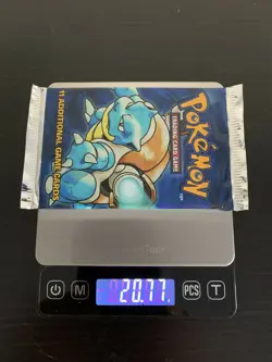 Pokemon Blastoise Art Base Set Factory Sealed Booster Pack - Image 1