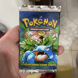 1999 Pokemon Base Set Unlimited Booster Pack Venusaur WOTC Factory Sealed - Image 1