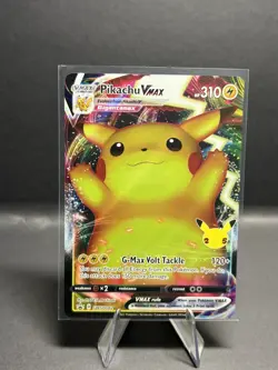 2021 Pokemon Celebrations Stamped Pikachu VMAX Holo SWSH062 - NM - Image 1