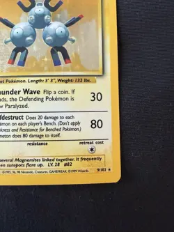 Magneton 9/102 Holo Base Set Pokemon TCG - Image 4