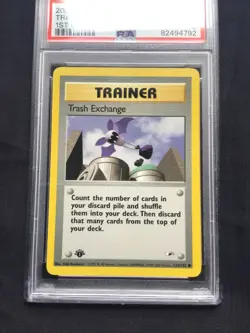 Pokemon: Gym Heroes 1st Edition Common: Trash Exchange 126/132 PSA 9 - Image 2