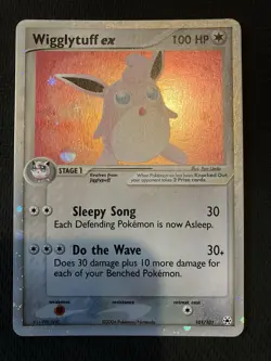 Pokemon TCG Wigglytuff EX EX Hidden Legends 101/101 Holo Ultra Rare - Image 1