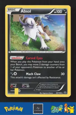 2015 Pokemon XY Roaring Skies 40/108 Absol Holo - Image 1