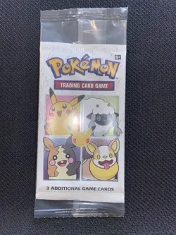 (1) SEALED Pokemon 25th Anniversary General Mills Cereal Booster Promo Pack - Image 1