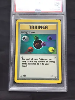 Pokemon: Gym Heroes 1st Edition Common : Energy Flow 122/132 PSA 9 - Image 2