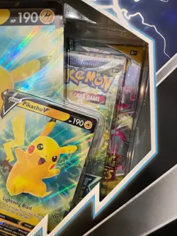Pokemon TCG - Sword & Shield - Pikachu V Box - 2 Evolving Skies Sealed Packs - Image 3