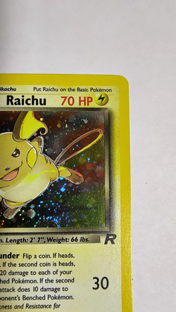 2000 Pokemon Team Rocket Dark Raichu Holo #83/82 - LP - Image 4