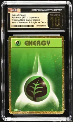 Basic Grass Energy 033 Pokemon TCG Classic: Venusaur Holo (Japanese) CGC 10 PR - Image 1
