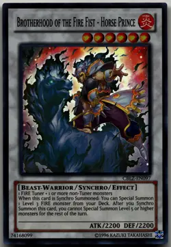 Brotherhood of the Fire Fist - Horse Prince Super Rare Cosmo Blazer CBLZ-EN097 L - Image 1