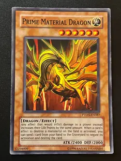 Prime Material Dragon PTDN-EN087 Super Rare Unlimited Moderate Play Yugioh - Image 1