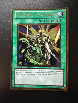 My Body as a Shield GLD3-EN041 Gold Rare Near Mint Yugioh - Image 1