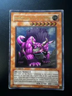 Behemoth the King of All Animals FET-EN014 Ultimate 1st Ed Heavy Play Yugioh - Image 1