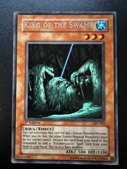 King of the Swamp AST-082 Rare 1st Edition Light Play+ Yugioh - Image 1