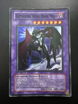 Elemental Hero Dark Neos DP03-EN014 Super Rare 1st Edition Light Play+ Yugioh - Image 1